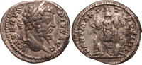 Roman Empire AR denarius Septimius Severus, Trophy -