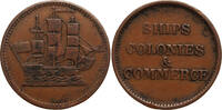 Canada 1/2 penny token Prince Edward, Ships, Colonies & Commerce -