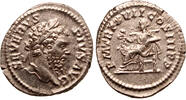 Roman Empire AR denarius Septimius Severus, Salus -