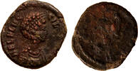 Roman Empire AE 4 Aelia Flacilla, Victory seated, Inscribing shield -