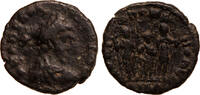 Roman Empire AE 4 Arcadius, Gloria Romanorum, Arcadius, Theodosius, Honorius -