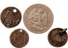 Mexico 25 centavos, zacatecas,1/4 real,1/2 real SOLD AS SEEN, NO RETURNS ON LOT !!! -