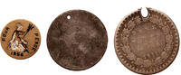 Great Britain tokens, 4 pence SOLD AS SEEN, NO RETURNS ON LOT !!! -