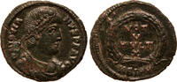 Roman Empire AE 3 Jovian, VOT V MVLT X in wreath -