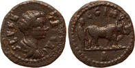 Mysia AE Parium, Geta as Caesar, Founder plowing with two Oxen -
