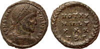 Roman Empire follis Constantine I., cuirassed bust / vot xx mvlt xxx tst in wreath, Thessalonica -