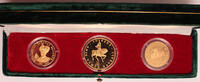 Uzbekistan 1-10-100 Som 3 coin pattern set in original case, RRR! -