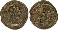 Roman Empire AR denarius Macrinus, Fides holding standard in each hand -
