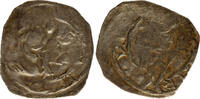 Austria friesacher pfennig Bernhard II., St. Veit, Herzog mit schwert und schild / Löwe -