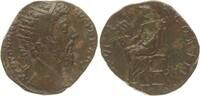 Roman Empire AE dupondius Marcus Aurelius, Jupiter seated -