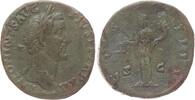 Roman Empire AE sestertius Antoninus Pius, Aequitas -