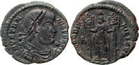Roman Empire AE centenionalis Vetranio, Emperor holding Labarum in each hand, Siscia -