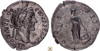 Roman Empire AR denarius Antoninus Pius, Annona -