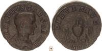 Roman Empire AE sestertius Maximus Caesar, Pietas Avg, Priestly implements -