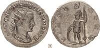 Roman Empire AR antoninianus Volusian, Virtus standing -