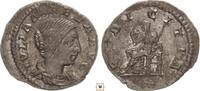 Roman Empire AR denarius Julia Maesa, Pudicitia seated -