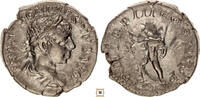 Roman Empire AR denarius Elagabalus, Sol advancing left -