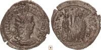 Roman Empire Antoninianus Valerian I., Valerian and Gallien standing, facing each other, Antioch -