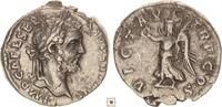Roman Empire AR denarius Septimius Severus, VICT AVG TR P COS, Victory advancing left -