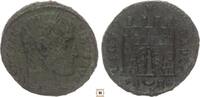 Roman Empire follis Constantine I., Camp gate doors, Arelate -