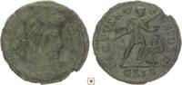 Roman Empire follis Vetranio, Emperor with captive, Siscia, R! -