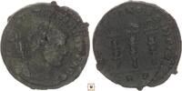 Roman Empire follis Constantine I., Legionary eagle between standards, Rome -