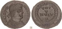 Roman Empire AE 3 Jovian, VOT V MVLT X, in wreath -