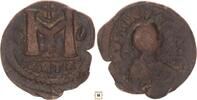 Byzantine Empire follis Justin I., Antioch -