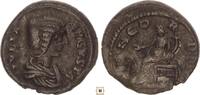 Roman Empire AR denarius Julia Domna, Concordia(!) seated -