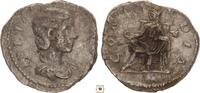 Roman Empire AR denarius Julia Paula, Concordia seated -