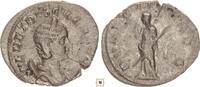 Roman Empire AR Antoninianus Herennia Etruscilla, Pudicitia seated -