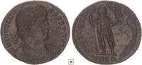 Roman Empire AE double maiorina Jovian, Victoria Romanorvm, Emperor holding labarum, Thessalonica -