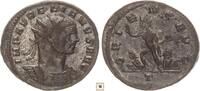 Roman Empire Antoninianus Aurelianus, ORIENS AVG, Sol standing between two captives, Ticinium -