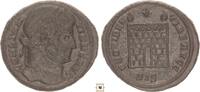 Roman Empire AE follis Constantine I., Camp gate, Siscia -