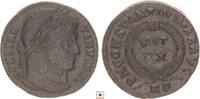 Roman Empire AE follis Constantine I., VOT XX in wreath, Rome! -