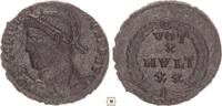 Roman Empire AE follis Julian II., VOT/X/MVLT/XX in wreath -