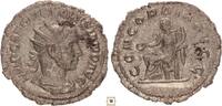 Roman Empire AR Antoninianus Volusian, CONCORDIA AVGG, Concordia seated -