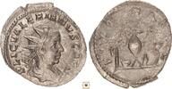 Roman Empire AR Antoninianus Valerian II. as Caesar, PIETAS AVGG, Priestly implements -