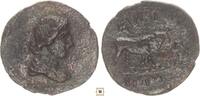 Greek AE 19mm Mysia, Cyzicus, Pseudo-Autonomous, Head of Kore / Bull standing -