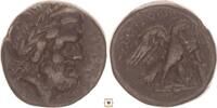 Greek AE 20mm Lydia, Tralles, Head of Zeus / Eagle standing -