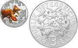 Österreich 3 euro 2021 Super Saurier DEINONYCHUS ANTIRRHOPUS stgl 20,00 EUR Gratis verzending