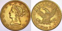 USA 10 Dollars 1900 Coronet Head stgl 1690,00 EUR  Excl. 40,00 EUR Verzending