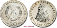 Germany / Deutschland 20 Marks / 20 Mark German Democratic Republic / Gottfried Wilhelm Leibniz -