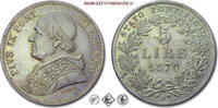 Papal States / Kirchenstaat / États pontificaux 5 LIRE Pope Pius IX -