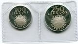 Portugal Set 1974 ~ 100 + 250 Escudos ~ unc