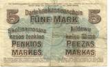 Deutsches Reich 5 Mark 4.4.1918 Kowno, IV