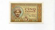 Madagaskar, 5 Francs, -