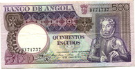 Angola, 500 Escudos 1973 III 9,00 EUR  plus 6,00 EUR verzending