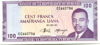 Burundi, 100 Francs -