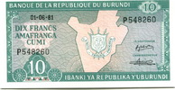 Burundi, 10 Francs -